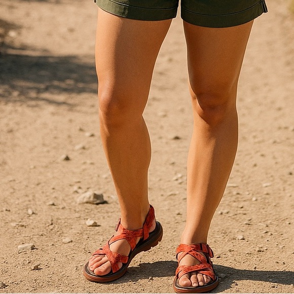 Chaco Z/2 Sandals – Women’s Size 7– Red/Orange Webbing - Picture 3 of 6